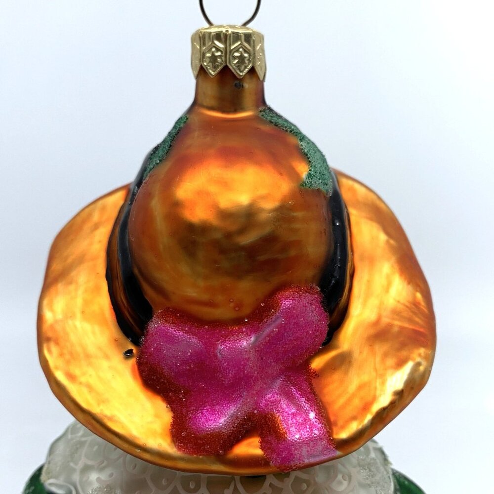 Christopher Radko Ornament Lillie Mae Frog 1996 Bonnet Apple Retired Vintage - Picture 8 of 11
